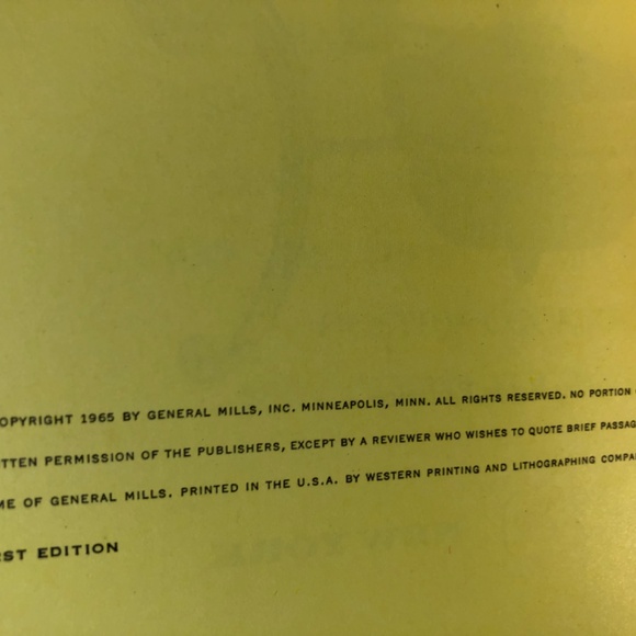 BETTY CROCKER'S Dinner in a Dish Cookbook 1965 First Edition First Printing VTG - Picture 3 of 7